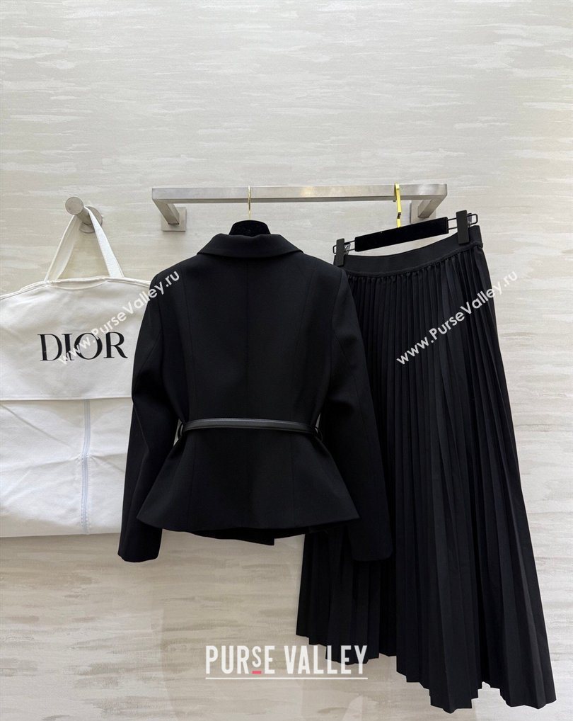 Dior Jacket and Skirt Set Black 2026 DR031103 (QI-260311090)