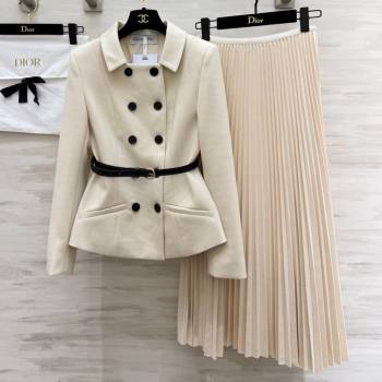 Dior Jacket and Skirt Set White 2026 DR031103 (QI-260311091)