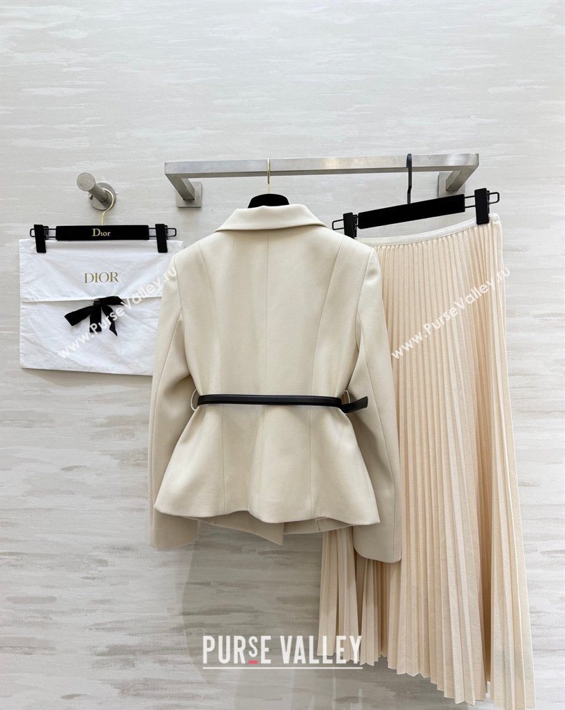 Dior Jacket and Skirt Set White 2026 DR031103 (QI-260311091)