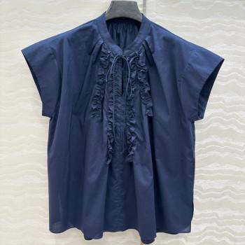 The Row Cotton Shirt Blue 2026 TR031101 (QI-260311101)