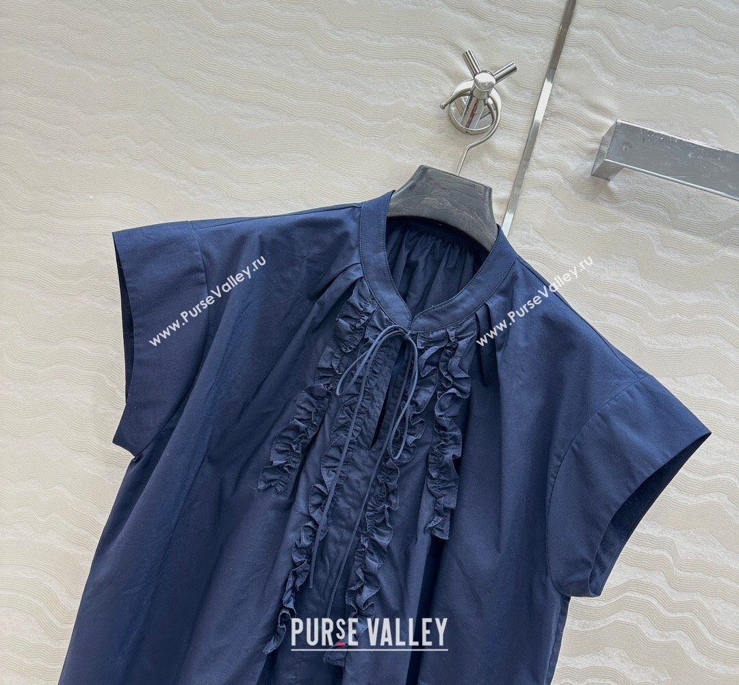 The Row Cotton Shirt Blue 2026 TR031101 (QI-260311101)