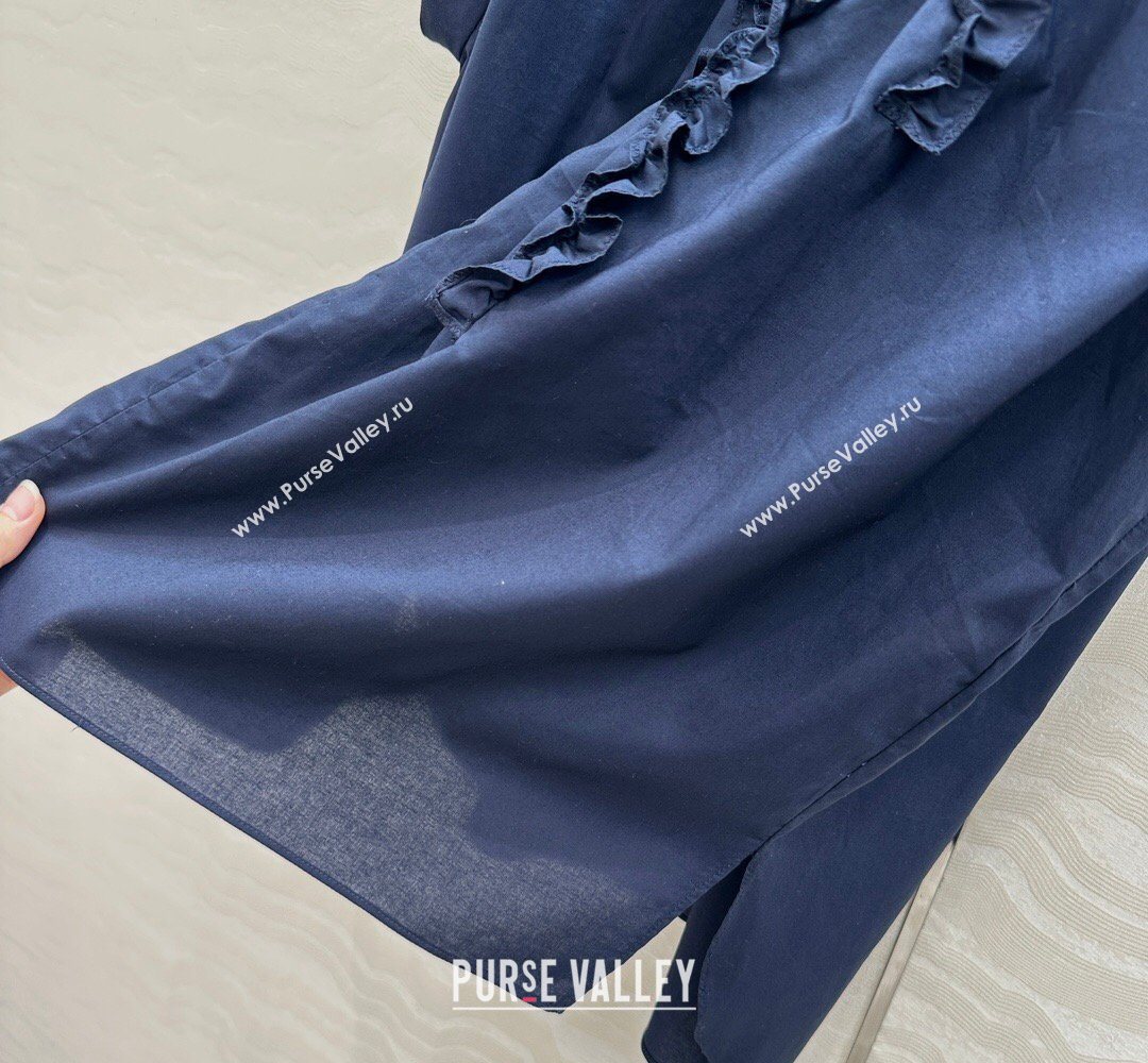 The Row Cotton Shirt Blue 2026 TR031101 (QI-260311101)