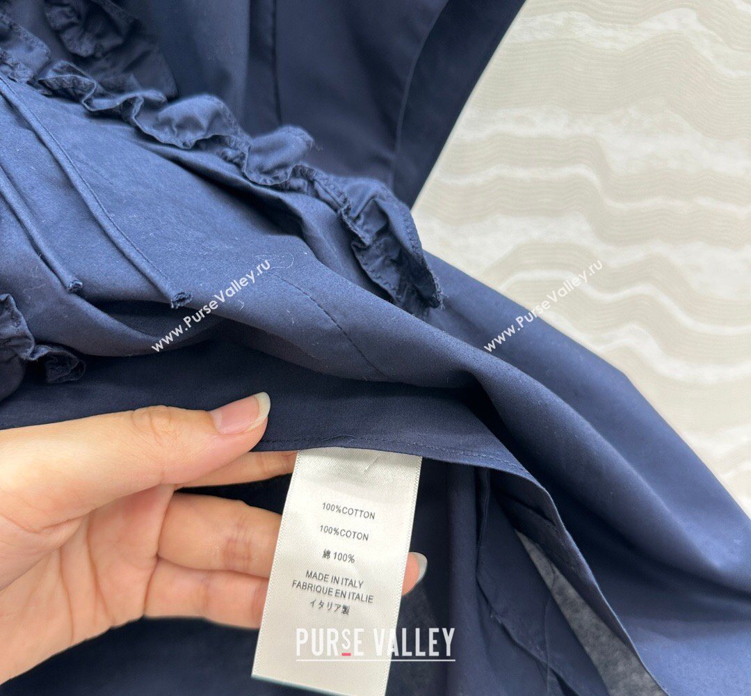 The Row Cotton Shirt Blue 2026 TR031101 (QI-260311101)