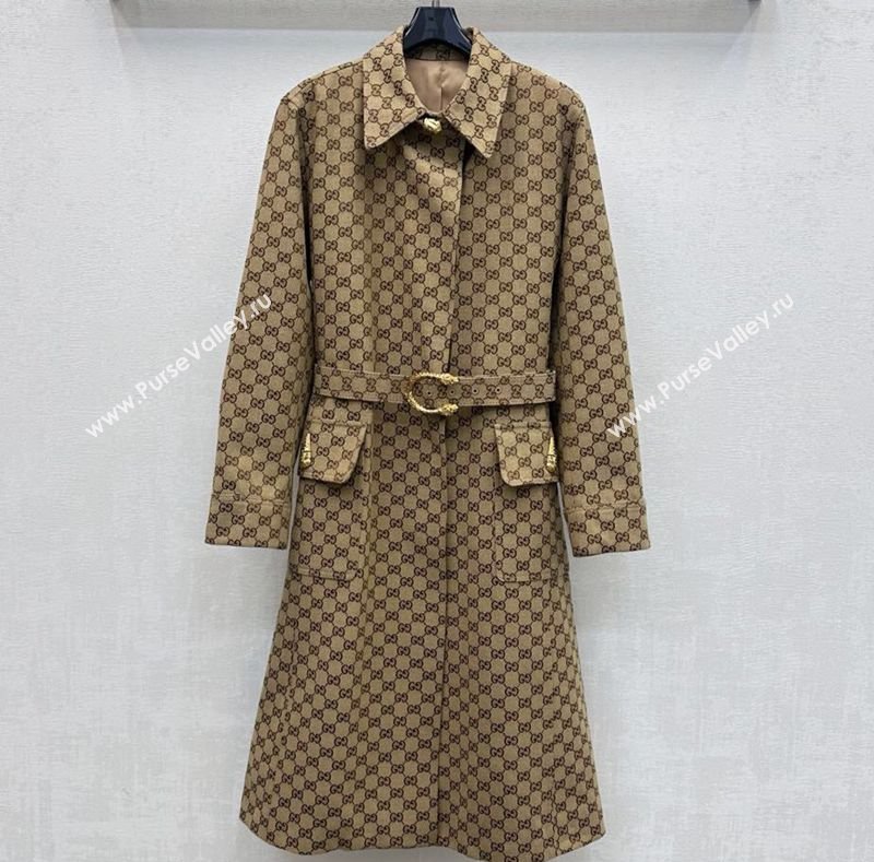 Gucci GG Cotton Coat Beige 2026 GG031101 (QI-260311102)