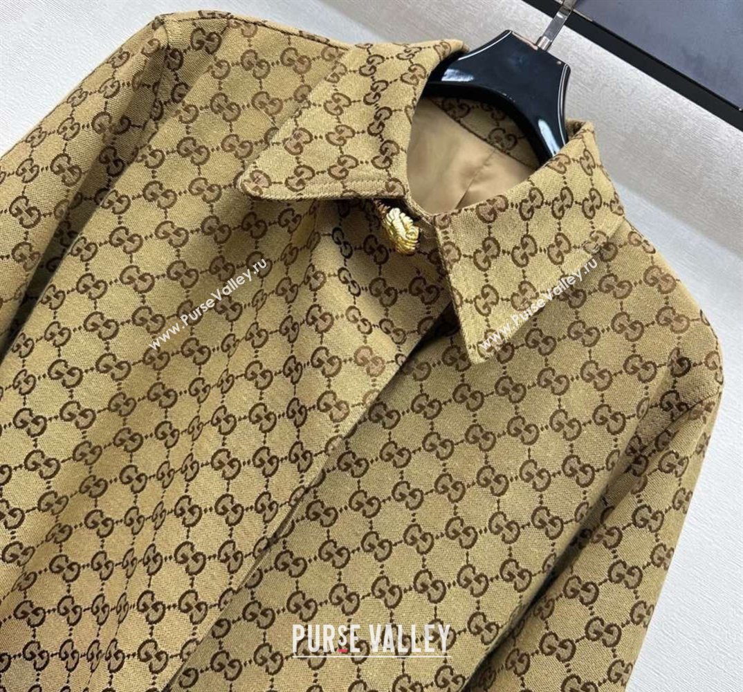 Gucci GG Cotton Coat Beige 2026 GG031101 (QI-260311102)