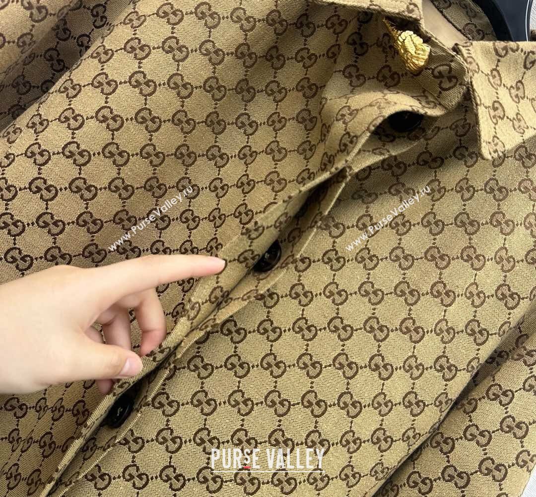 Gucci GG Cotton Coat Beige 2026 GG031101 (QI-260311102)