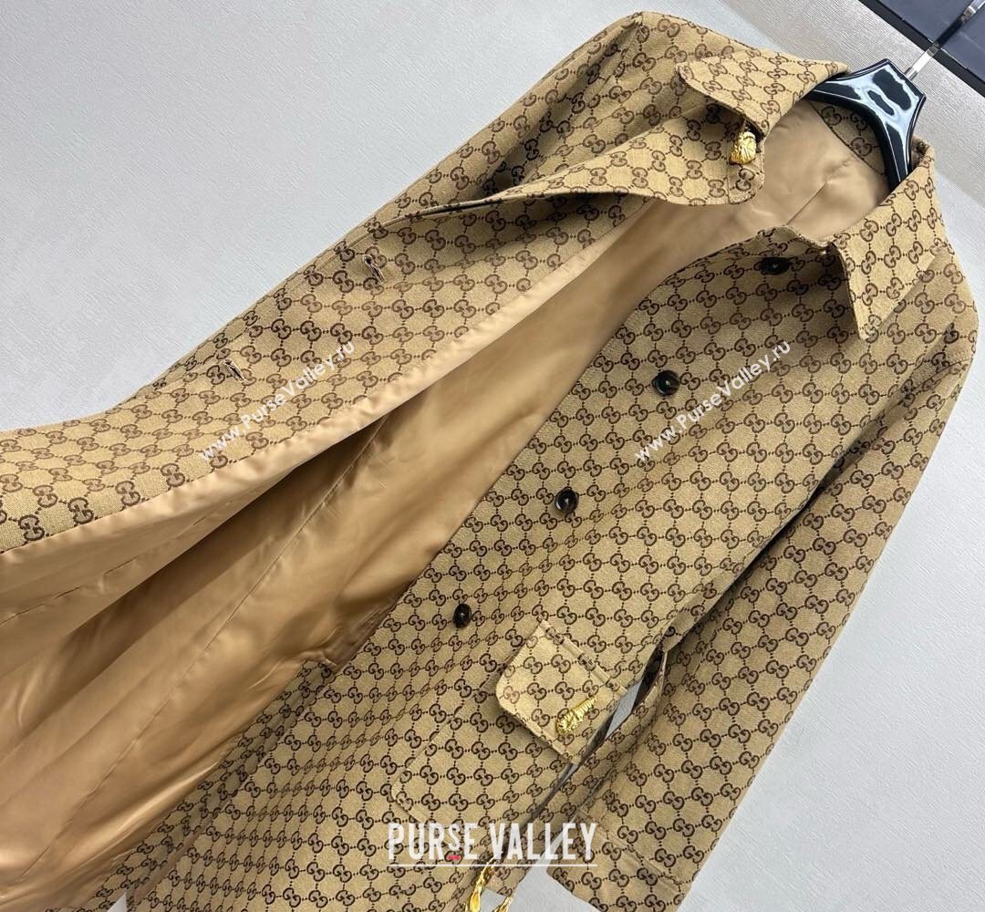 Gucci GG Cotton Coat Beige 2026 GG031101 (QI-260311102)
