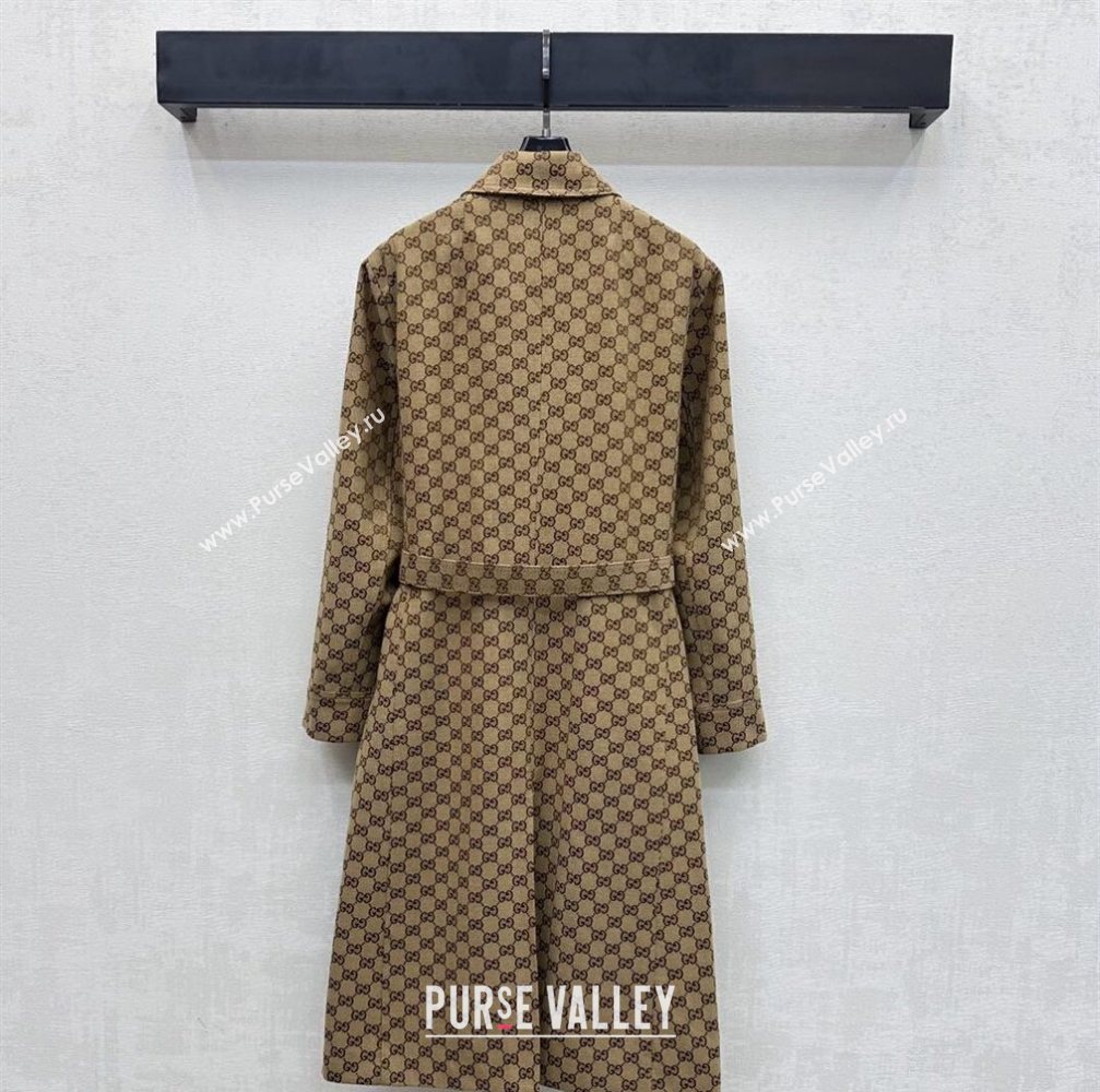 Gucci GG Cotton Coat Beige 2026 GG031101 (QI-260311102)