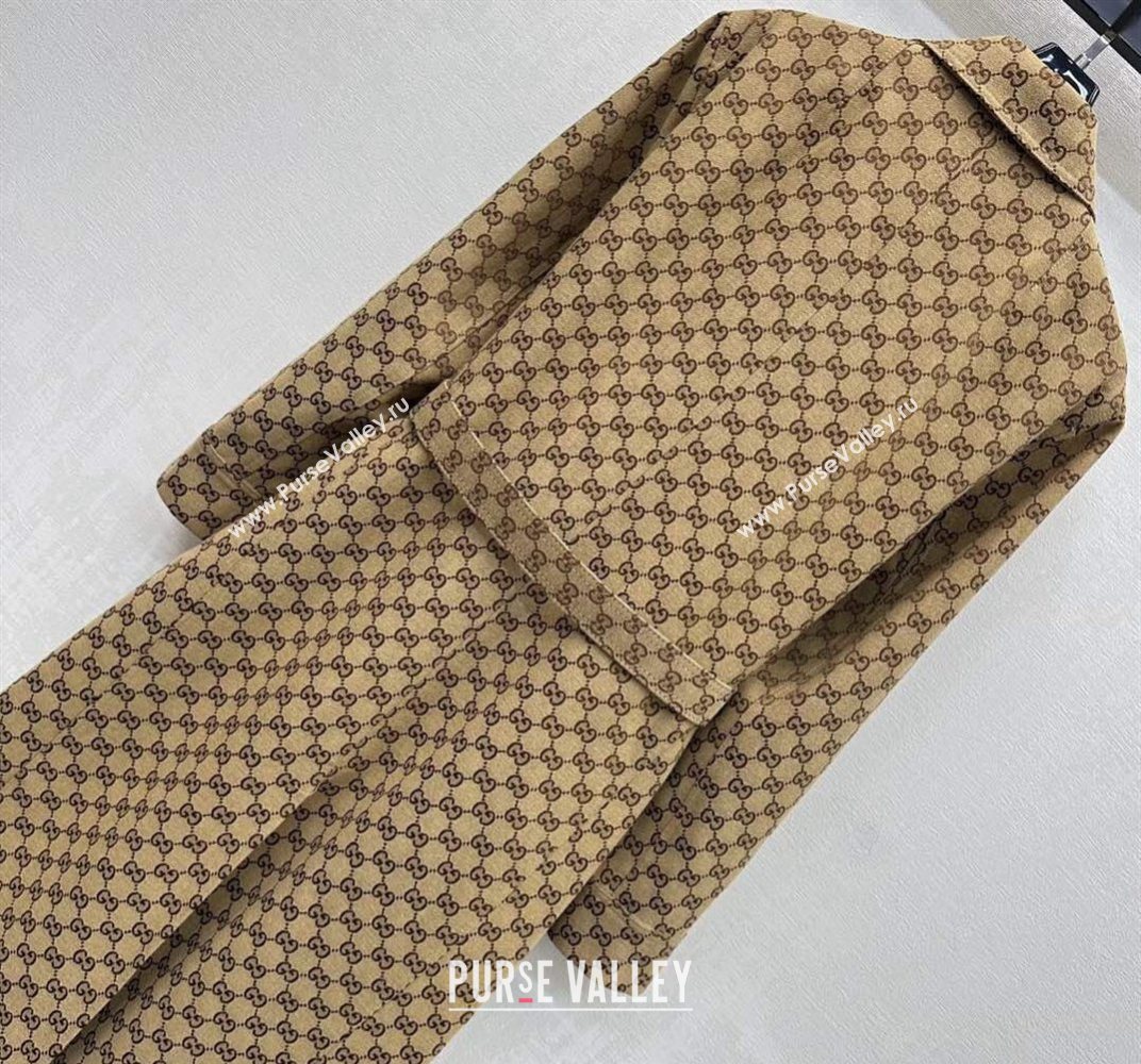 Gucci GG Cotton Coat Beige 2026 GG031101 (QI-260311102)