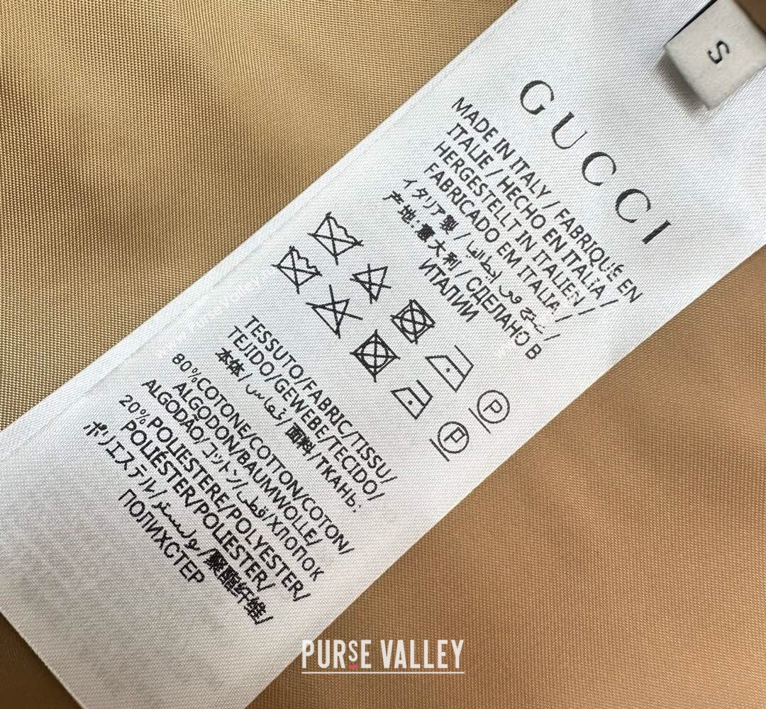 Gucci GG Cotton Coat Beige 2026 GG031101 (QI-260311102)