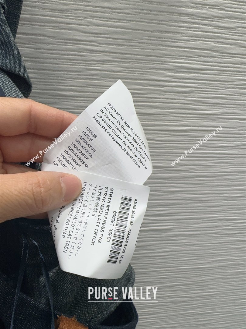 Miu Miu Denim Striped Skirt Blue 2026 MM031101 (QI-260311094)