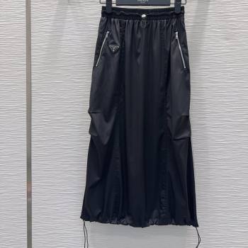 Prada Long Skirt Black 2026 PR031101 (QI-260311036)