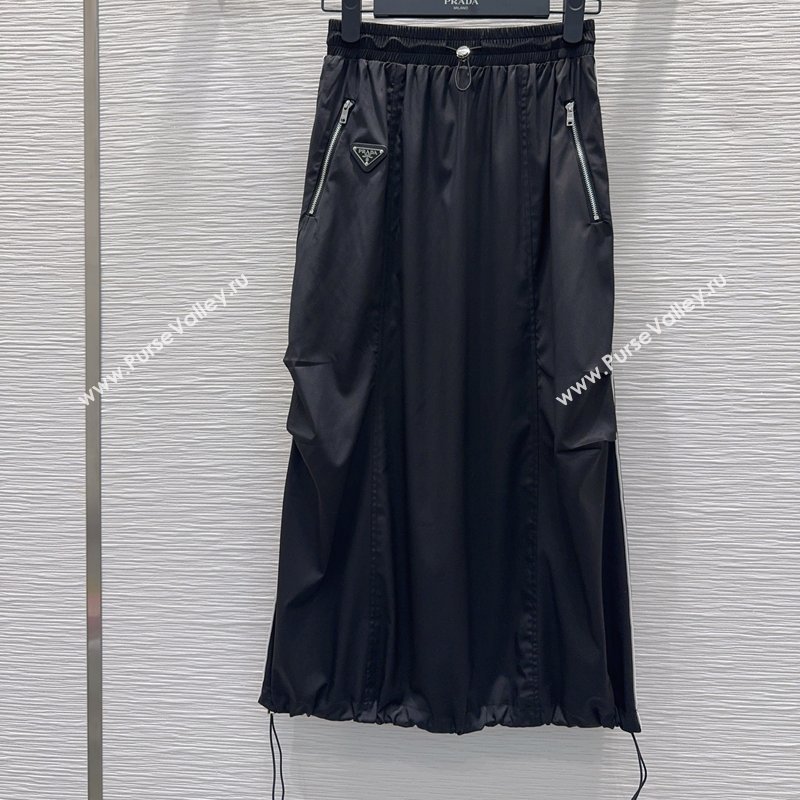 Prada Long Skirt Black 2026 PR031101 (QI-260311036)
