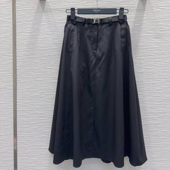 Prada Long Skirt Black 2026 PR031106 (QI-260311069)