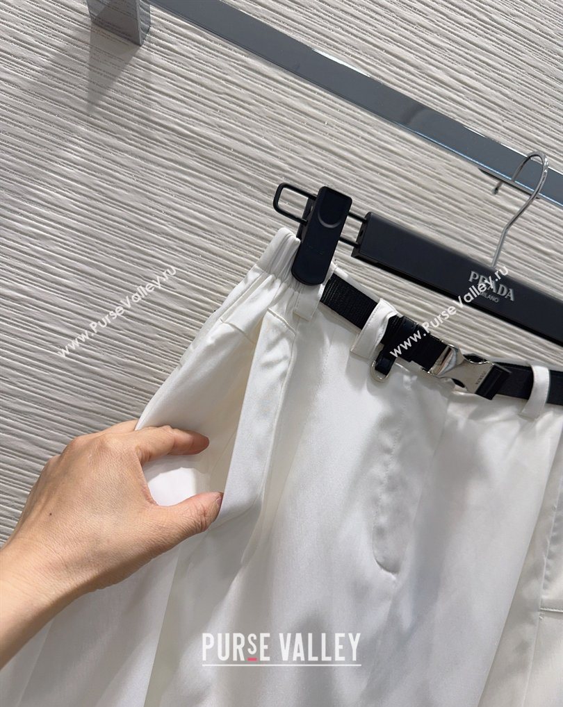 Prada Long Skirt White 2026 PR031106 (QI-260311070)