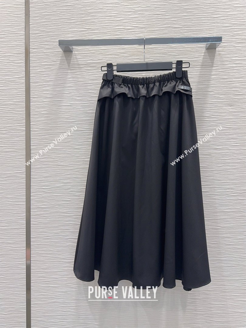 Prada Long Skirt Black 2026 PR031106 (QI-260311069)