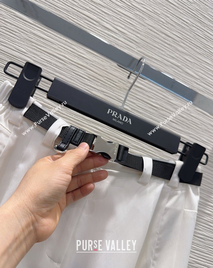 Prada Long Skirt White 2026 PR031106 (QI-260311070)