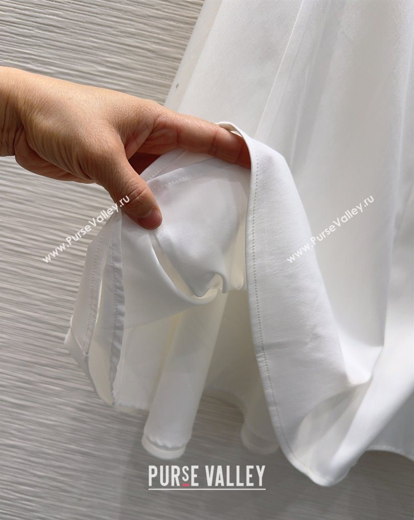 Prada Long Skirt White 2026 PR031106 (QI-260311070)