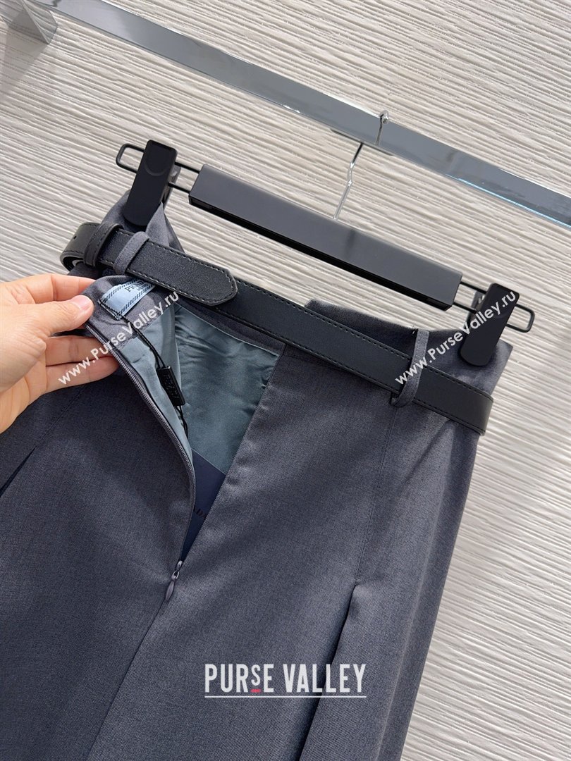 Prada Long Skirt Grey 2026 PR031103 (QI-260311063)