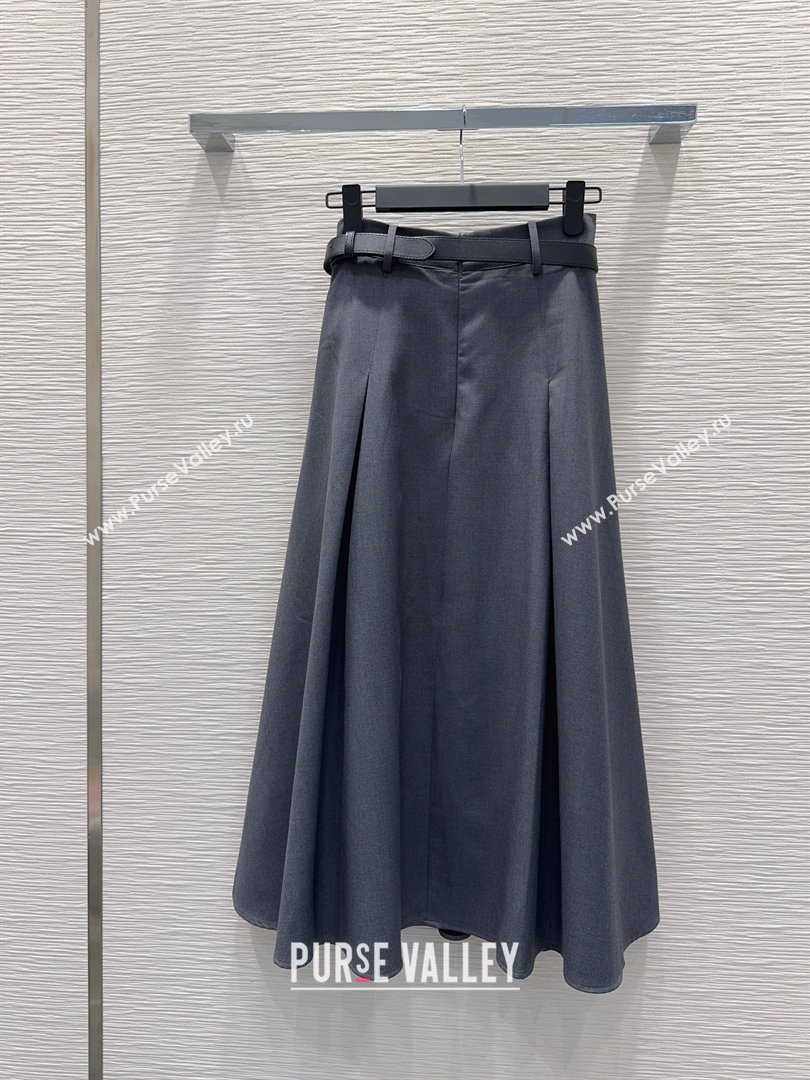 Prada Long Skirt Grey 2026 PR031103 (QI-260311063)
