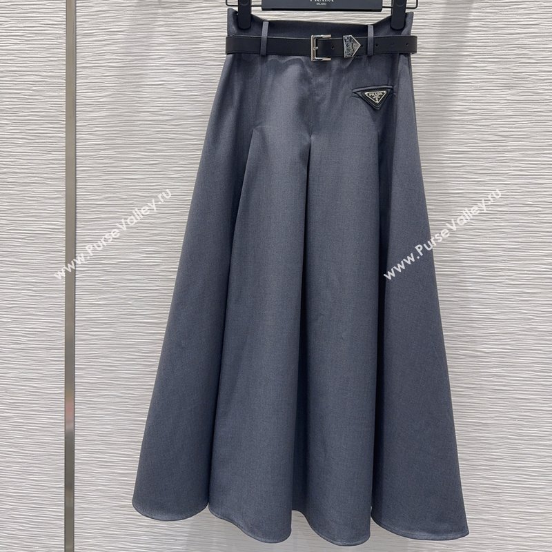 Prada Long Skirt Grey 2026 PR031103 (QI-260311063)
