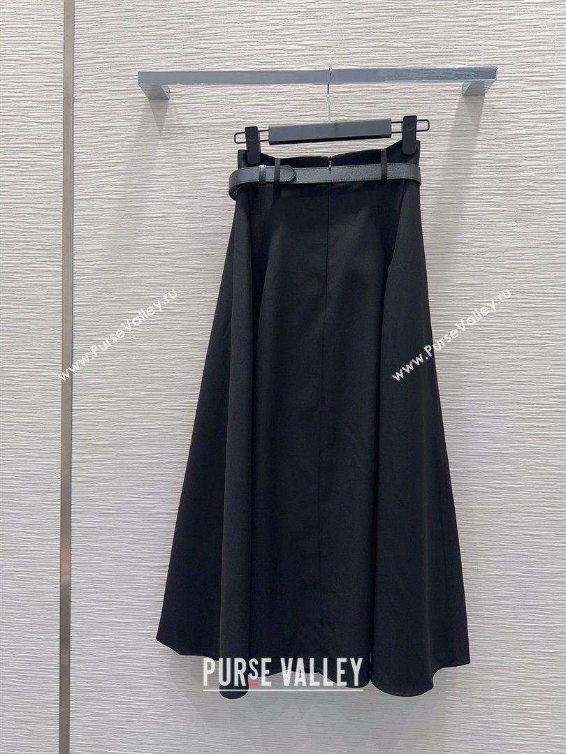 Prada Long Skirt Black 2026 PR031103 (QI-260311064)