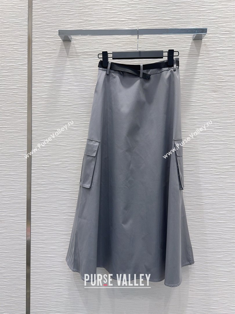 Prada Long Skirt Grey 2026 PR031104 (QI-260311065)