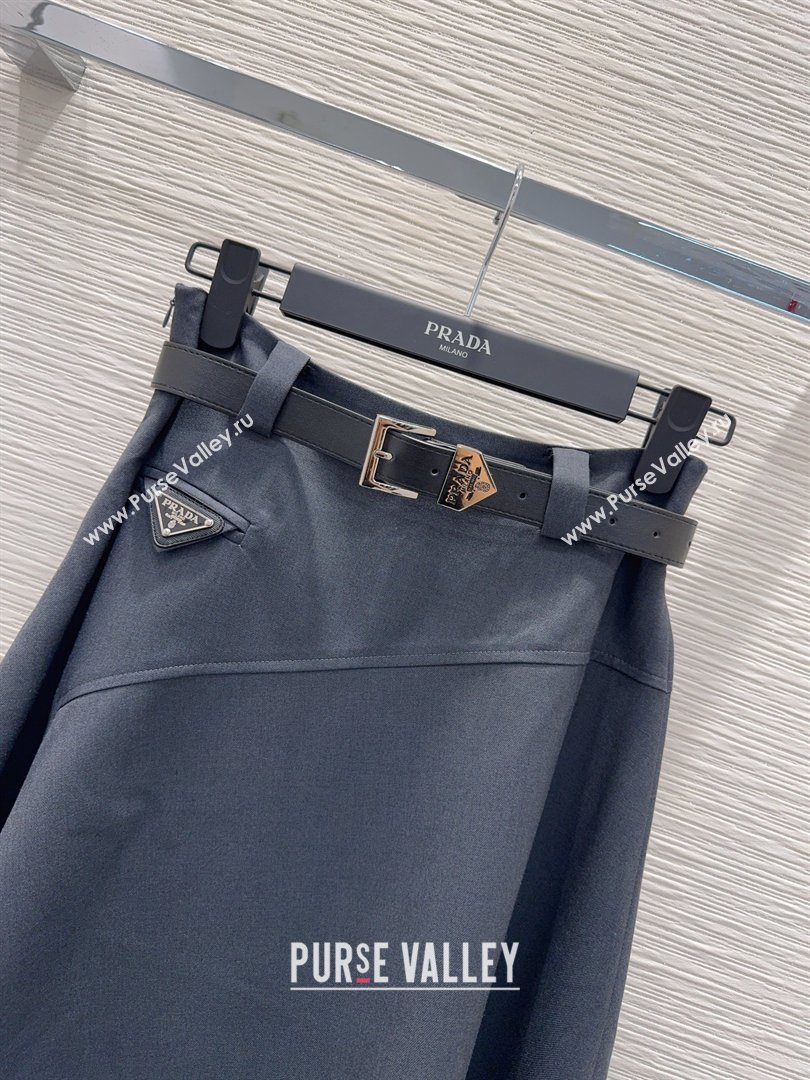 Prada Long Skirt Grey 2026 PR031105 (QI-260311067)