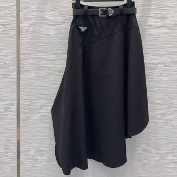 Prada Long Skirt Black 2026 PR031105 (QI-260311068)
