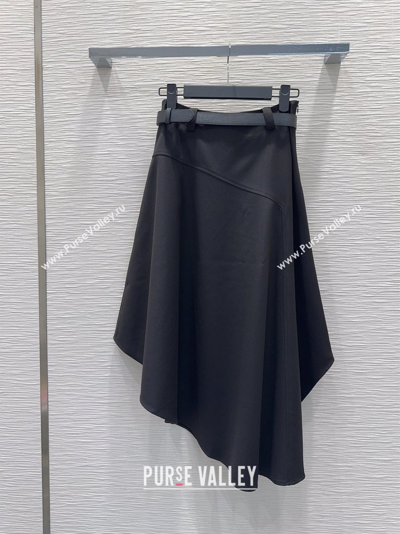Prada Long Skirt Black 2026 PR031105 (QI-260311068)