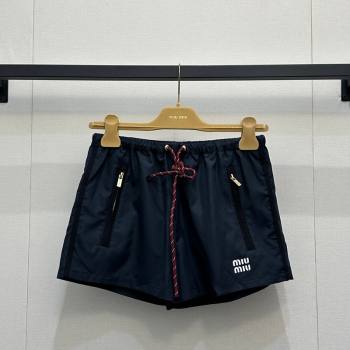 Miu Miu Nylon Shorts Dark Blue 2026 MM032302 (QI-260323004)