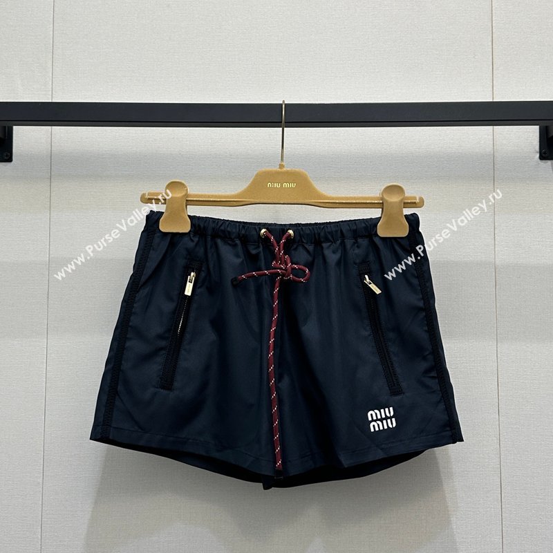 Miu Miu Nylon Shorts Dark Blue 2026 MM032302 (QI-260323004)