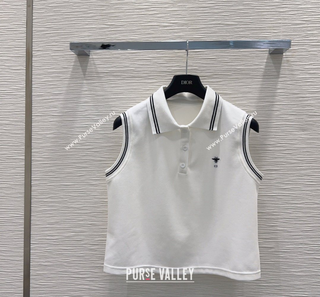 Dior Vest and Skirt Set White 2026 DR032415 (QI-260324025)