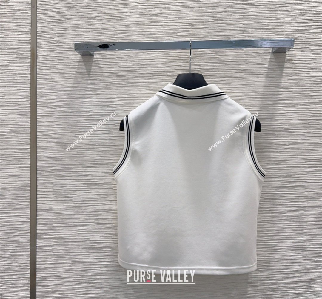 Dior Vest and Skirt Set White 2026 DR032415 (QI-260324025)