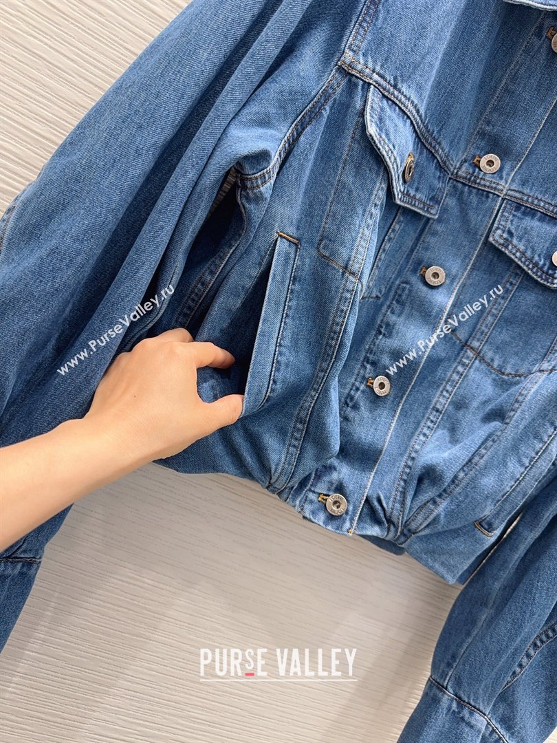 Loewe Cotton Denim Jacket Blue 2026 LW032423 (QI-260324035)