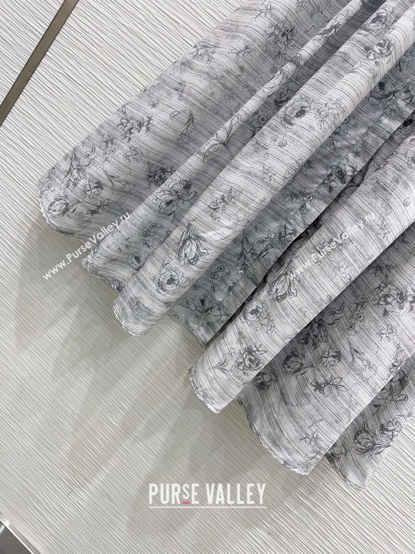 Dior Printed Shirt Dress Grey 2026 DR032423 (QI-260324037)