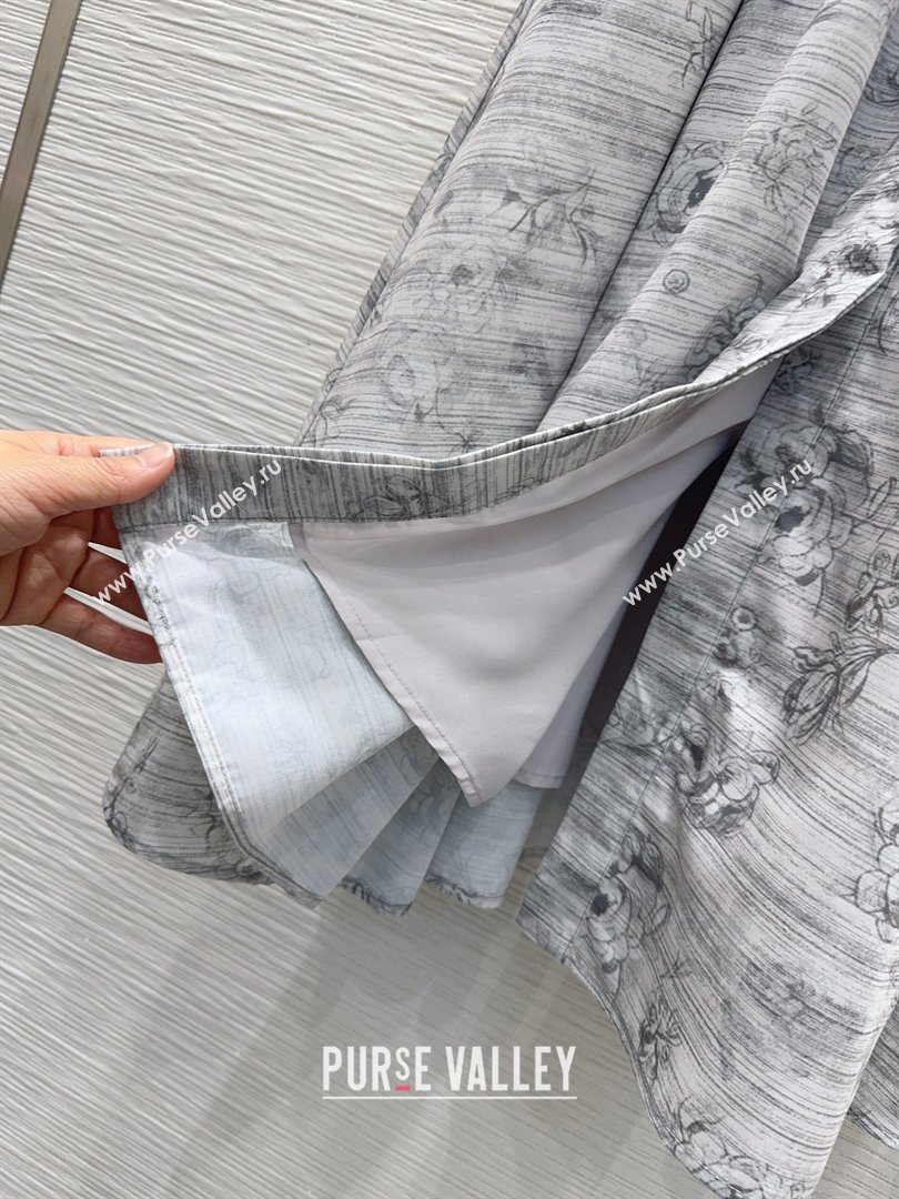 Dior Printed Shirt Dress Grey 2026 DR032423 (QI-260324037)