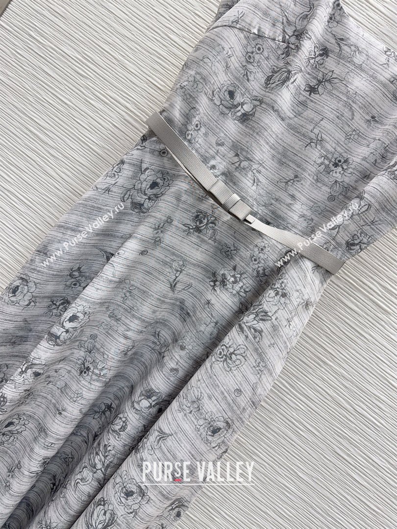 Dior Printed Shirt Dress Grey 2026 DR032423 (QI-260324037)