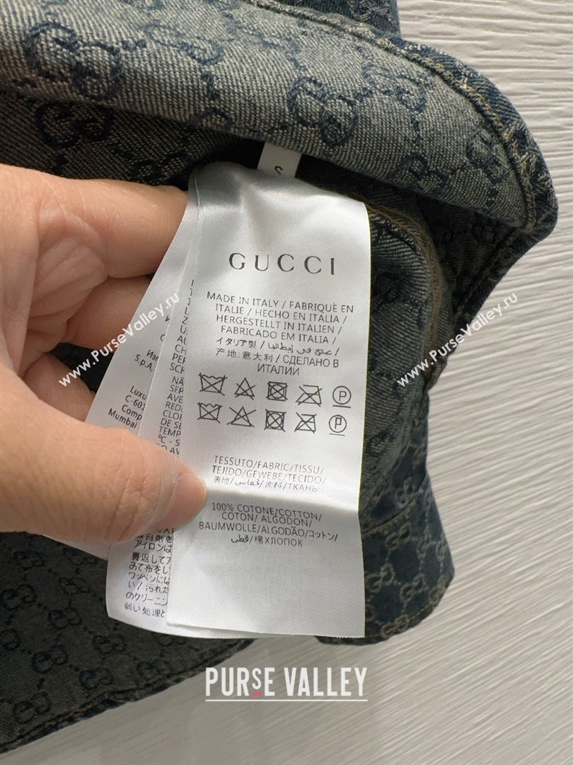 Gucci GG Denim Shirt Blue 2026 GG032501 (QI-260325005)