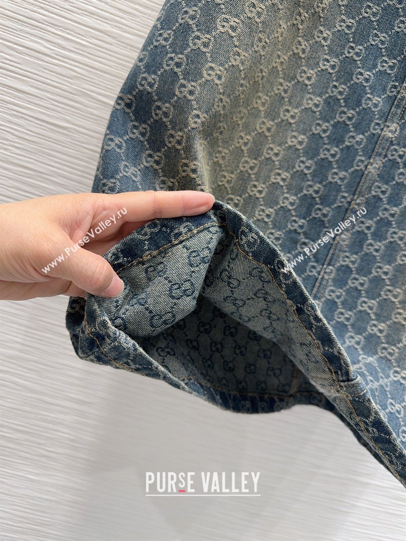 Gucci GG Denim Skirt Blue 2 2026 GG032501 (QI-260325008)