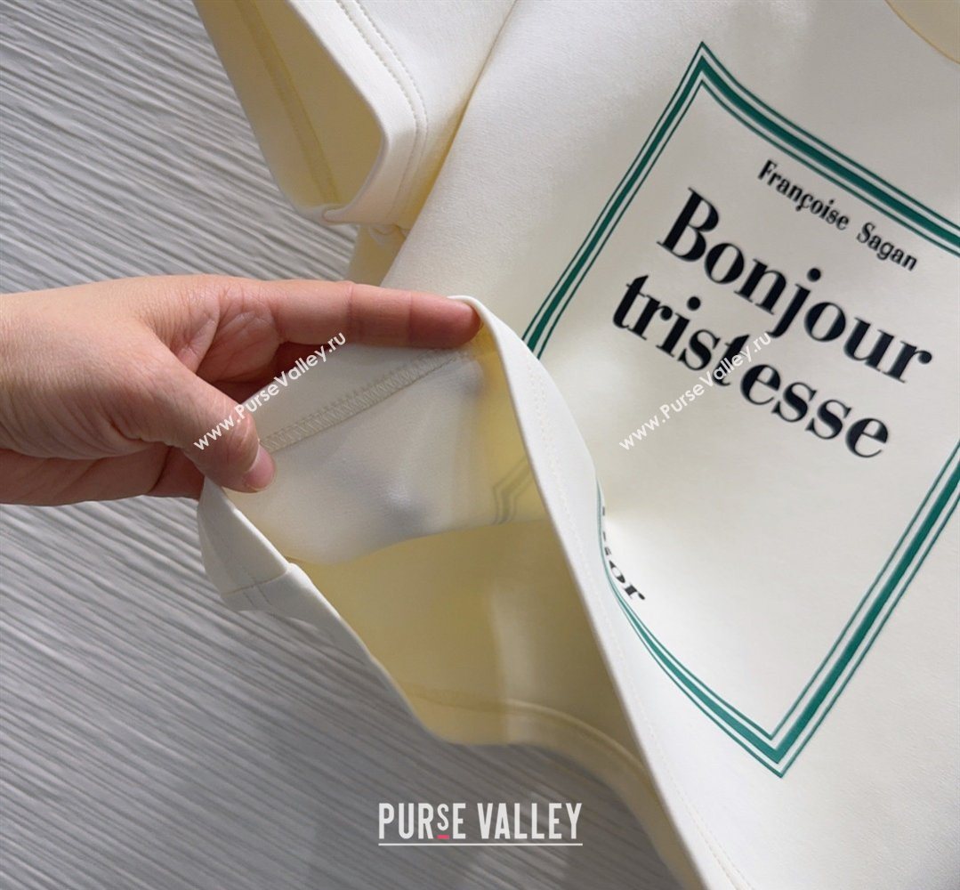 Dior Cotton T-Shirt and Shorts Set White 2026 DR032501 (QI-260325023)