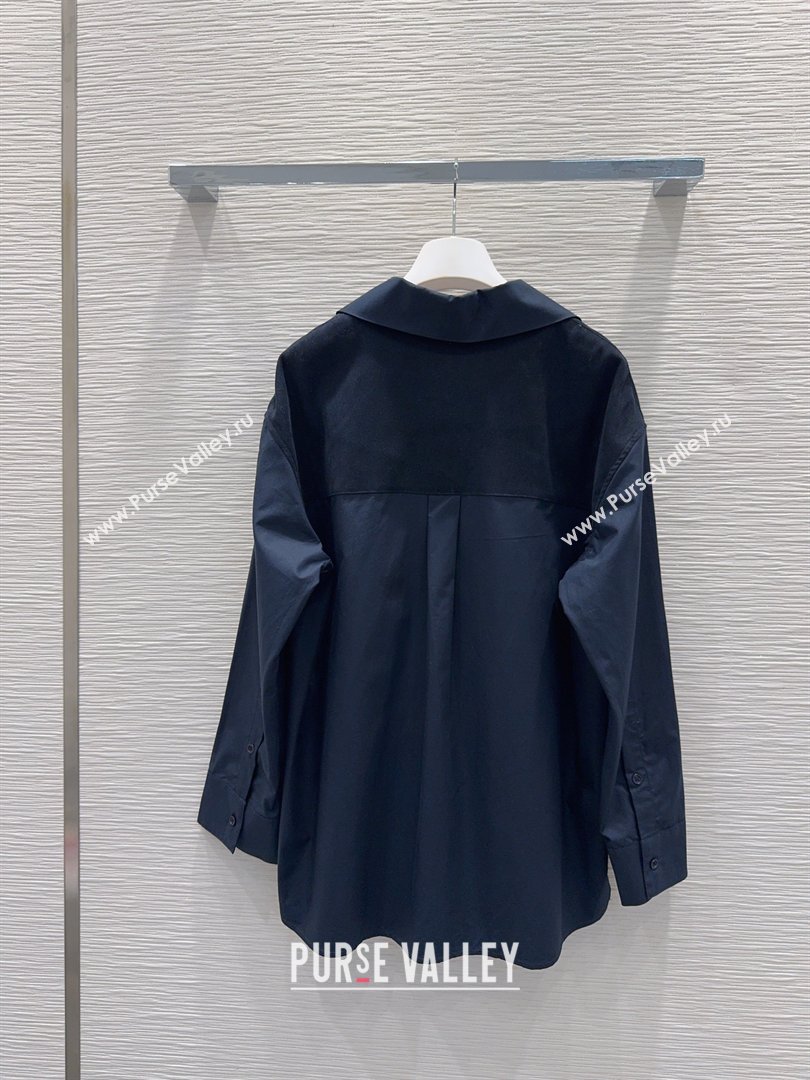 Loewe Shirt Dark Blue 2026 LW032403 (QI-260324004)