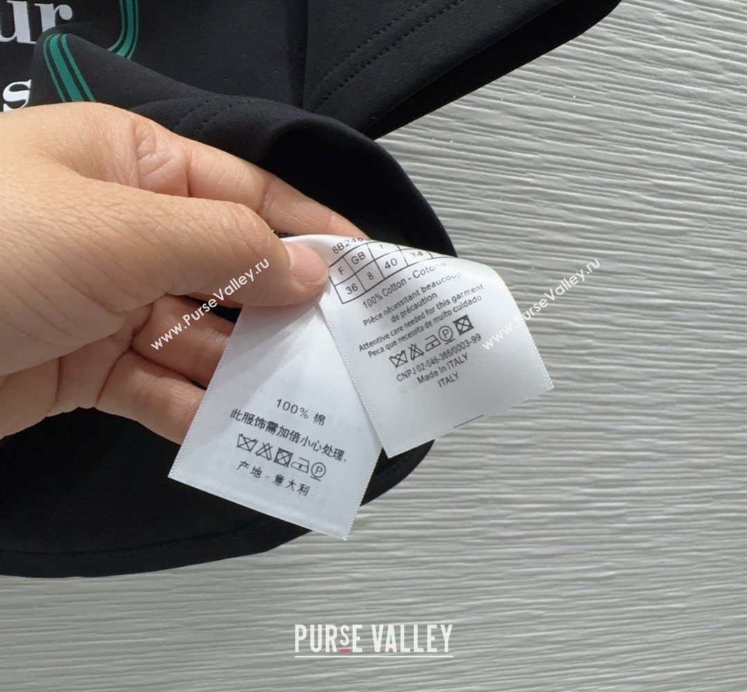 Dior Cotton T-Shirt and Shorts Set Black 2026 DR032501 (QI-260325024)