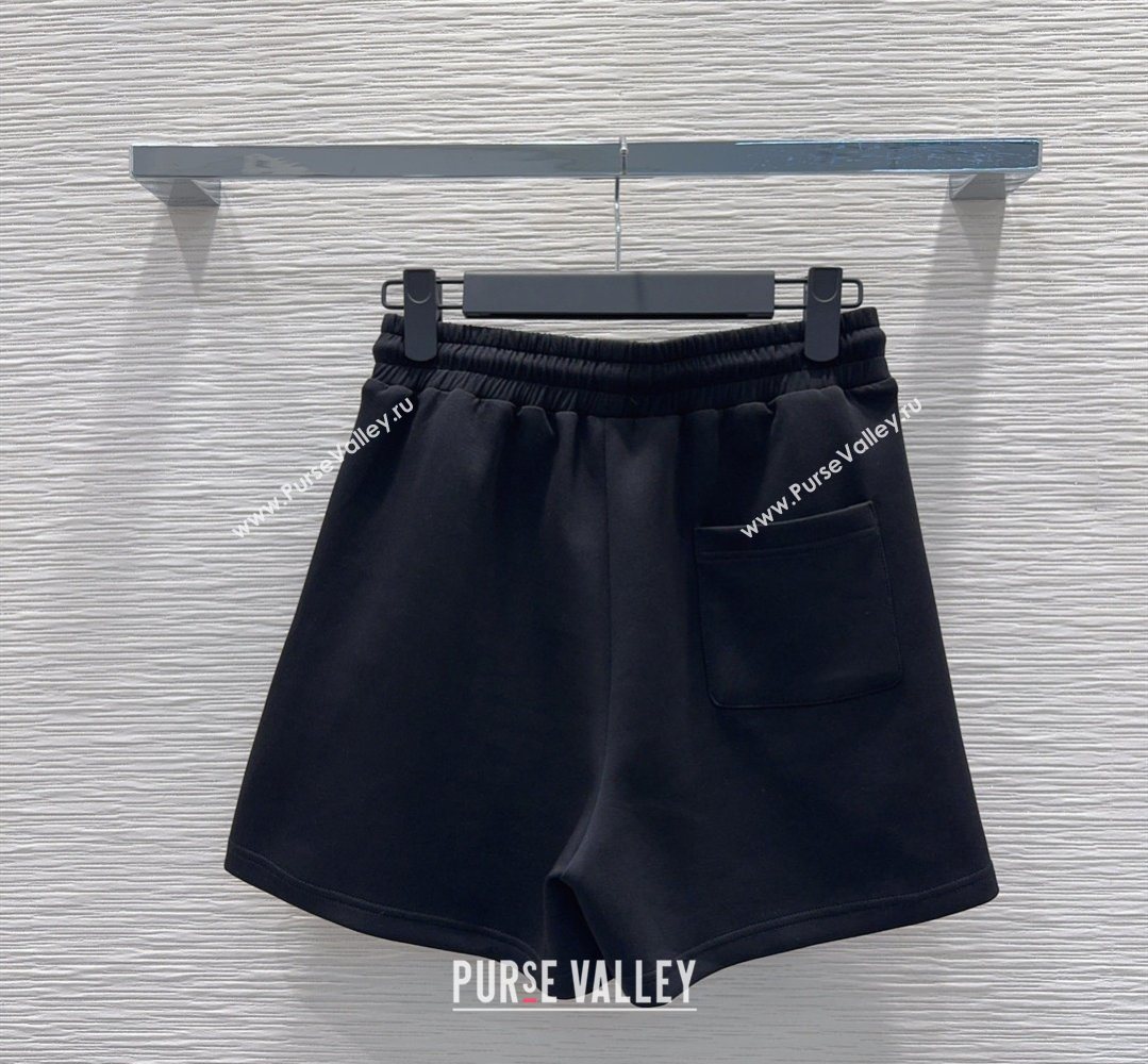 Dior Cotton T-Shirt and Shorts Set Black 2026 DR032501 (QI-260325024)