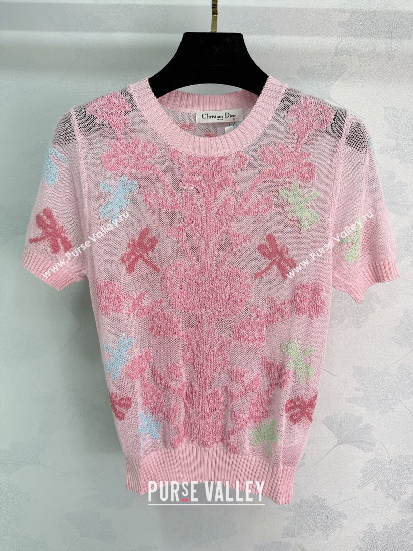 Dior Embroidered Top Pink 2026 DR032502 (QI-260325025)