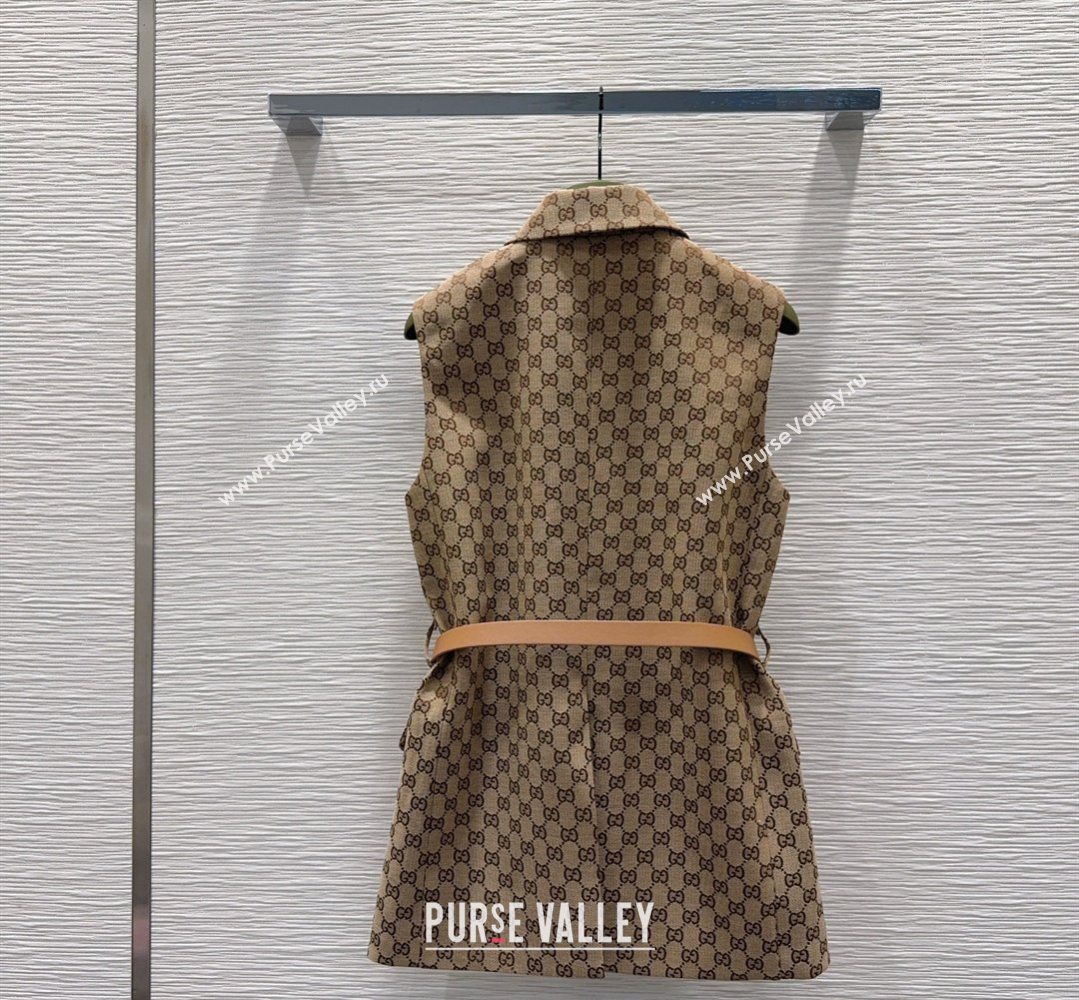 Gucci GG Long Vest Beige 2026 GG032504 (QI-260325048)
