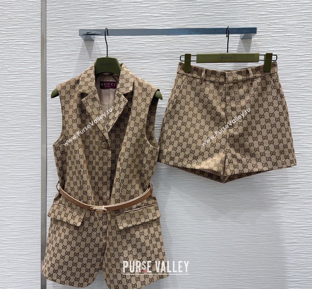 Gucci GG Long Vest Beige 2026 GG032504 (QI-260325048)