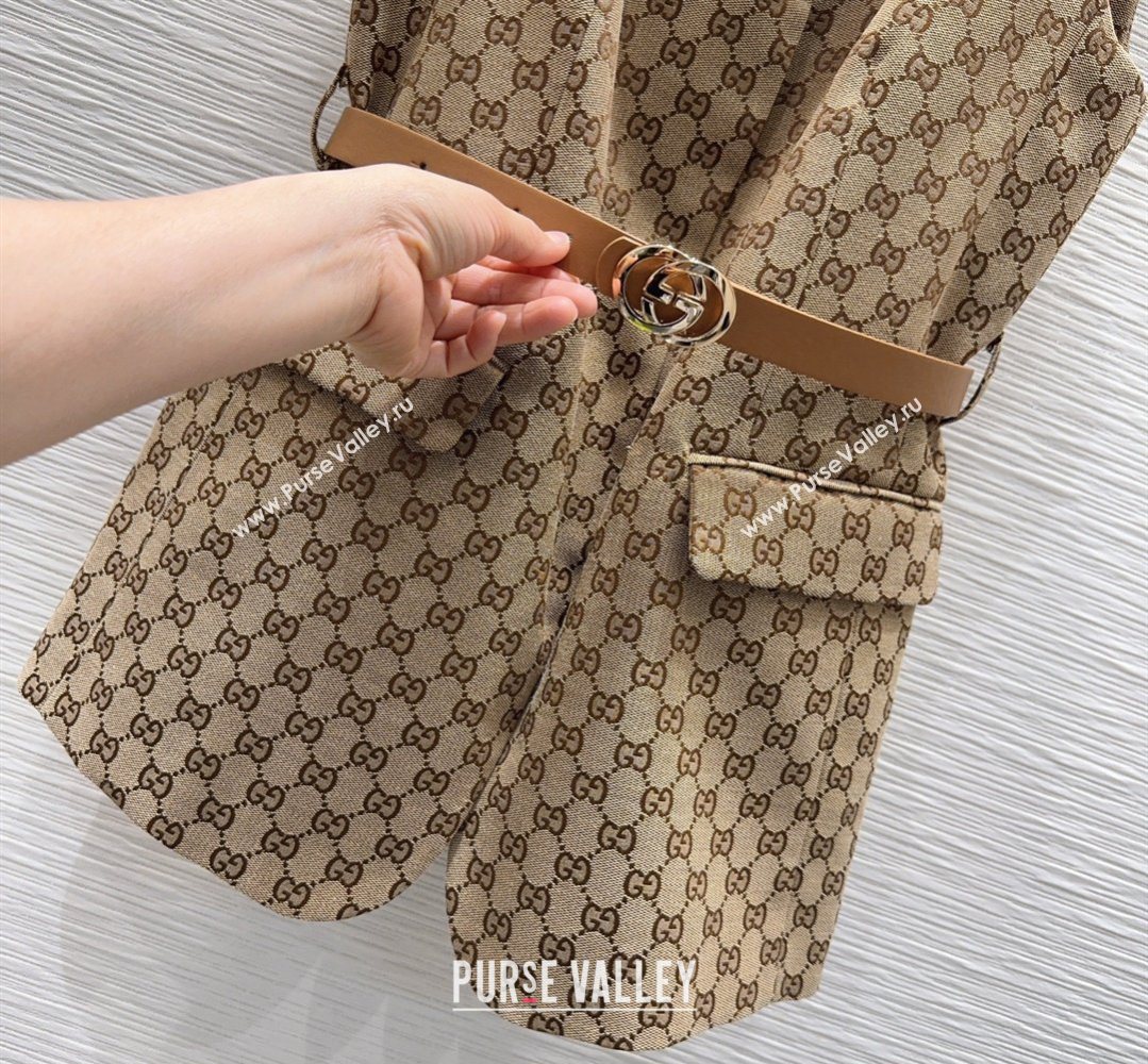 Gucci GG Long Vest Beige 2026 GG032504 (QI-260325048)