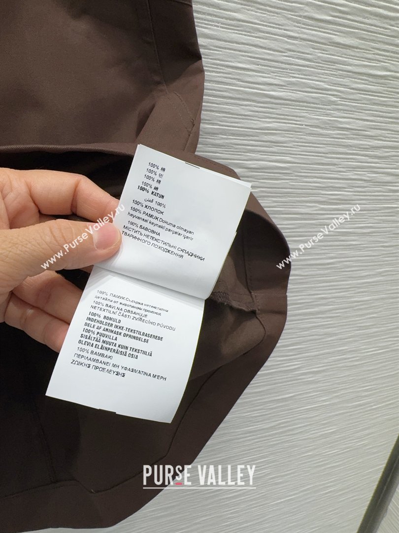 Miu Miu Cotton Dress Brown 2026 MM032407 (QI-260324010)