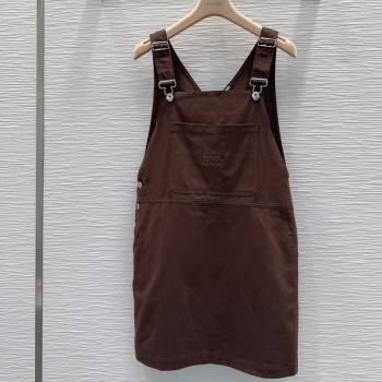Miu Miu Cotton Dress Brown 2026 MM032407 (QI-260324010)
